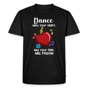Danseur de danse - T-shirt Premium bio Homme - noir - Devant - Nico (187cm)