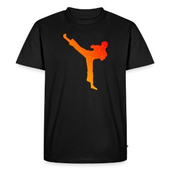 Kickboxing Femmes Boxe Boxe Kickboxing Kickboxing - T-shirt Premium bio Homme - noir - Devant - Nico (187cm)