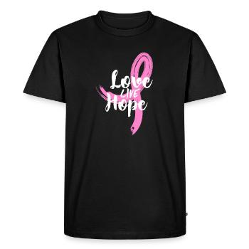 Journée mondiale contre le cancer Cancer Cancer - T-shirt Premium bio Homme - noir - Devant - Nico (187cm)