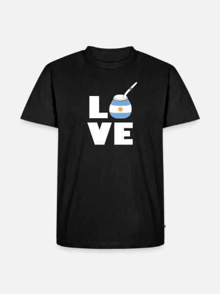 Mate Argentina - Men's Premium Organic T-Shirt - black