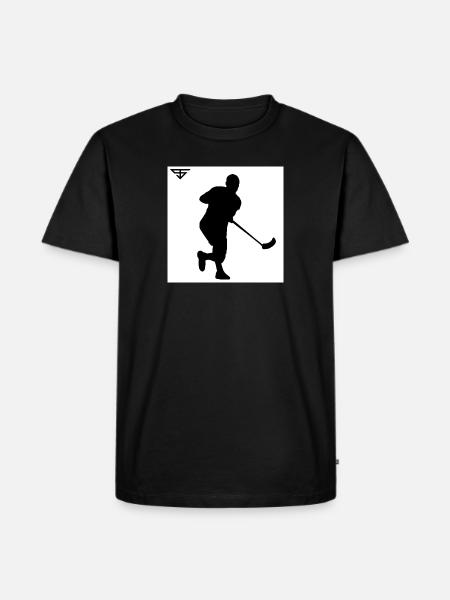 FLOORBALL - Men's Premium Organic T-Shirt - black