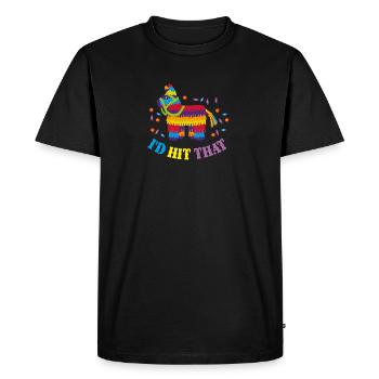 Je frapperais cette idée de cadeau Pinata Cinco de Mayo - T-shirt Premium bio Homme - noir - Devant - Nico (187cm)