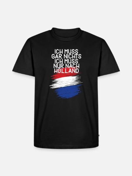 Holland - Männer Premium Bio T-Shirt - Schwarz