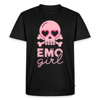 Emo Girl! - Men's Premium Organic T-Shirt - black - Front - Nico (187cm)
