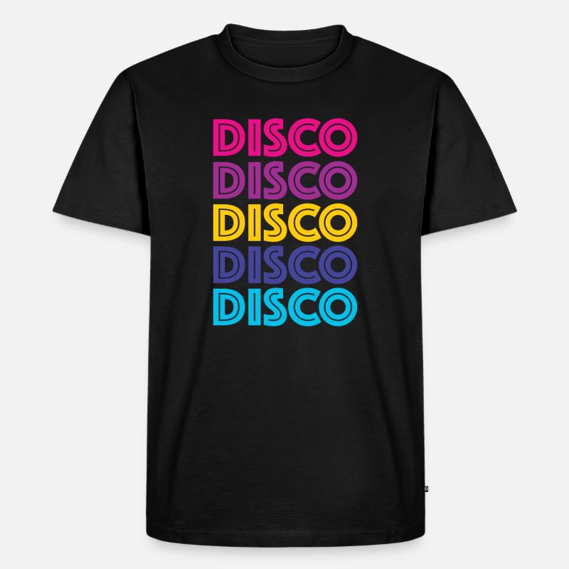 Disco Disco Disco - Männer Premium Bio T-Shirt - Schwarz