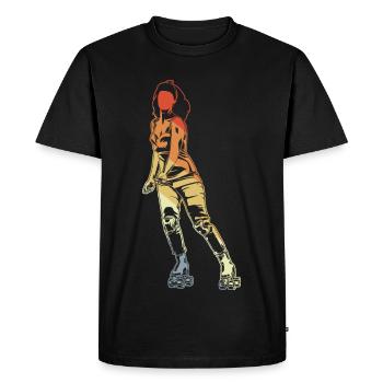 Roller skater - Men's Premium Organic T-Shirt - black - Front - Nico (187cm)