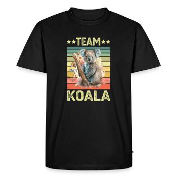 Koala Koala Bear - Men's Premium Organic T-Shirt - black - Front - Nico (187cm)
