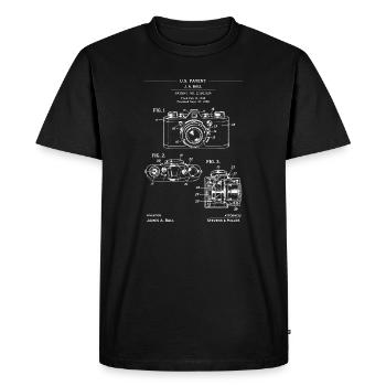 Blueprint Camera Patent Diagram - Men's Premium Organic T-Shirt - black - Front - Nico (187cm)