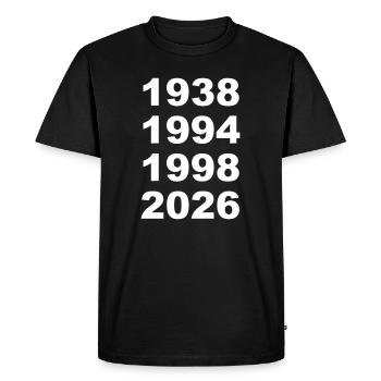 Norway football - Men's Premium Organic T-Shirt - black - Front - Nico (187cm)
