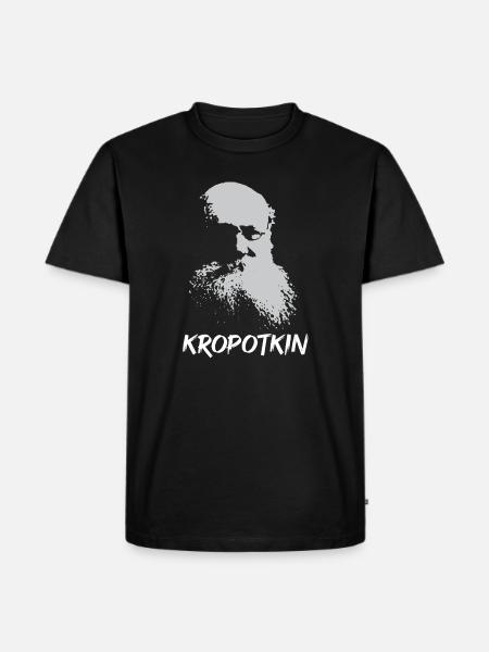 Peter Kropotkin, revolutionärer Denker, Silhouette - Männer Premium Bio T-Shirt - Schwarz