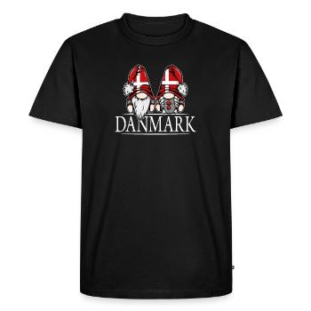 Nisser Gnome Danemark Dannebrog Wilsigns - T-shirt Premium bio Homme - noir - Devant - Nico (187cm)