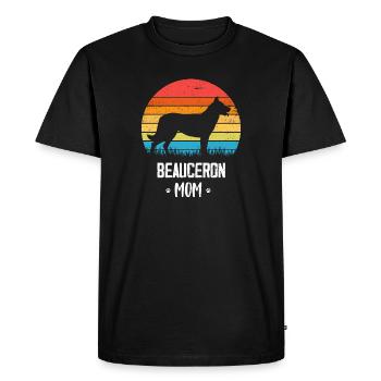 Beauceron - T-shirt Premium bio Homme - noir - Devant - Nico (187cm)