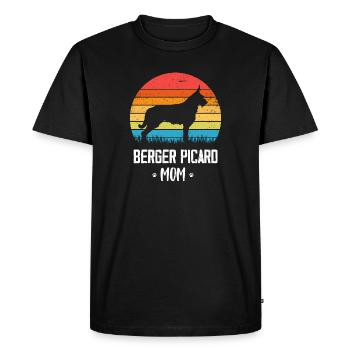Berger de Picardie - Berger Picard - T-shirt Premium bio Homme - noir - Devant - Nico (187cm)