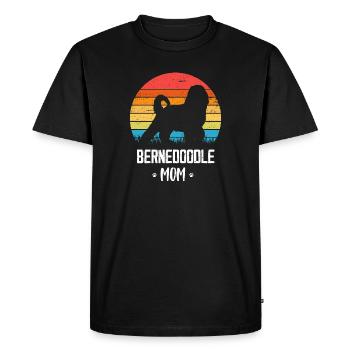 Bernedoodle Chien - T-shirt Premium bio Homme - noir - Devant - Nico (187cm)