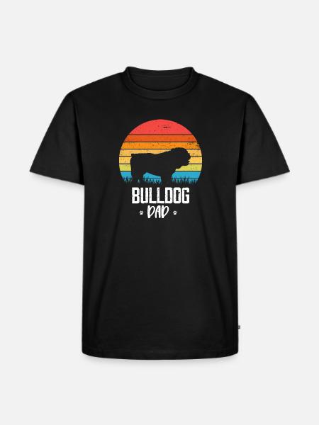 Bulldogge Hunderasse - Männer Premium Bio T-Shirt - Schwarz