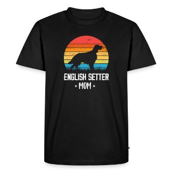 Deutsch Setter - Men's Premium Organic T-Shirt - black - Front - Nico (187cm)
