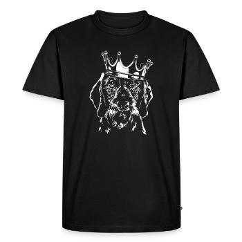 TECKEL DE LA COURONNE CHIENS Chien Wilsigns - T-shirt Premium bio Homme - noir - Devant - Nico (187cm)