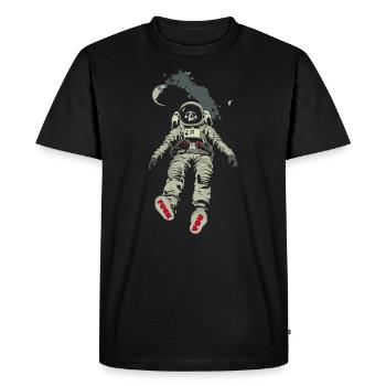 Astronaute mort - T-shirt Premium bio Homme - noir - Devant - Nico (187cm)