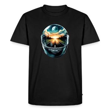 Road to Ride Casque moto - T-shirt Premium bio Homme - noir - Devant - Nico (187cm)