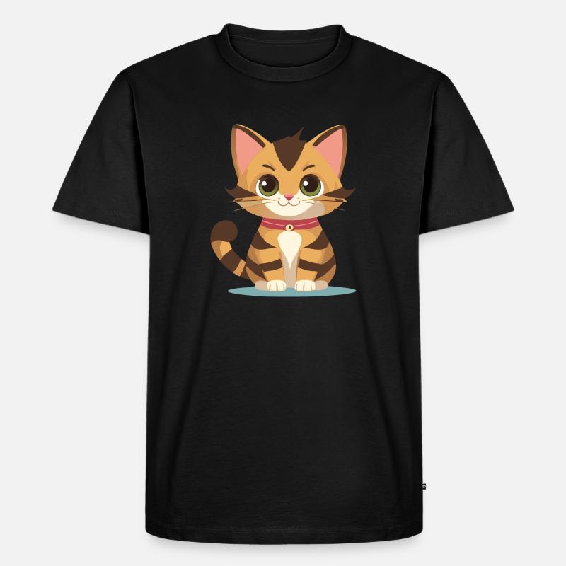 Super süßes Kätzchen - Männer Premium Bio T-Shirt - Schwarz