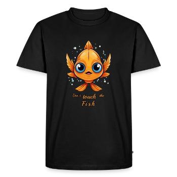 Poisson sucré - T-shirt Premium bio Homme - noir - Devant - Nico (187cm)