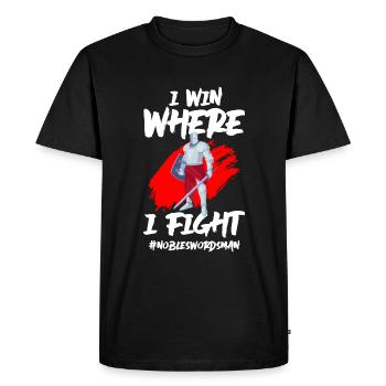 Swordsman Fighter Dagger Japon - T-shirt Premium bio Homme - noir - Devant - Nico (187cm)