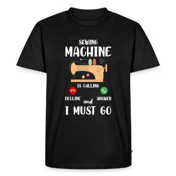 Sewing Profession Suit Sewing Machine - Men's Premium Organic T-Shirt - black - Front - Nico (187cm)