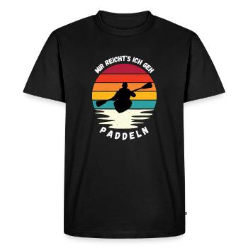 I'm enough I'm going paddling kayak design - Men's Premium Organic T-Shirt - black - Front - Nico (187cm)
