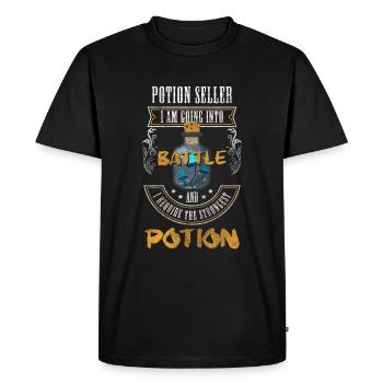 Chemistry Nature Occult Witchcraft - Men's Premium Organic T-Shirt - black - Front - Nico (187cm)
