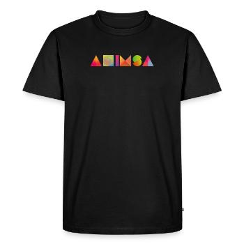AHIMSA - Men's Premium Organic T-Shirt - black - Front - Nico (187cm)