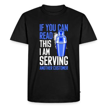 Cocktail Alcool Mixeur Tequila Sunrise - T-shirt Premium bio Homme - noir - Devant - Nico (187cm)