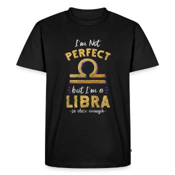 Constellation de la Balance Astrologie Constellation - T-shirt Premium bio Homme - noir - Devant - Nico (187cm)