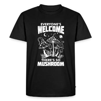 Mushroom pickers and mushroom friends - Men's Premium Organic T-Shirt - black - Front - Nico (187cm)