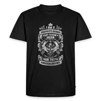 Ordonnance de sécurité de l’agent de sécurité - T-shirt Premium bio Homme - noir - Devant - Nico (187cm)