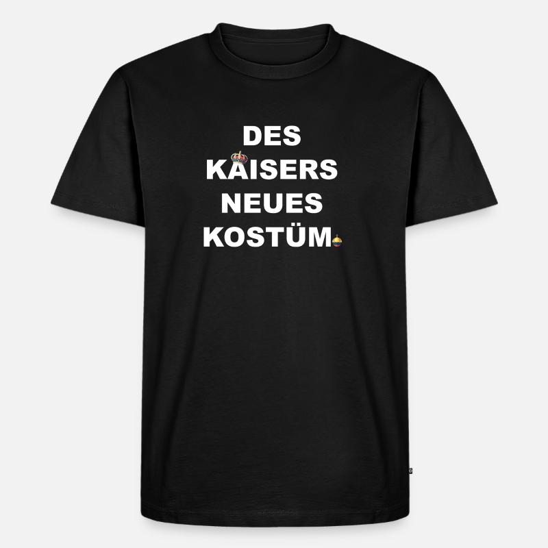 Kaiser - Männer Premium Bio T-Shirt - Schwarz