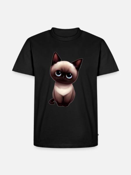 Chat birman - T-shirt Premium bio Homme - noir
