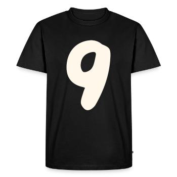 9 - T-shirt Premium bio Homme - noir - Devant - Nico (187cm)
