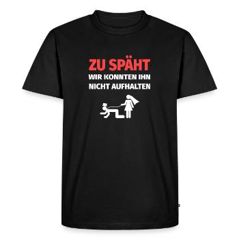 Funny Bachelorette Party Shirt Funny - Men's Premium Organic T-Shirt - black - Front - Nico (187cm)