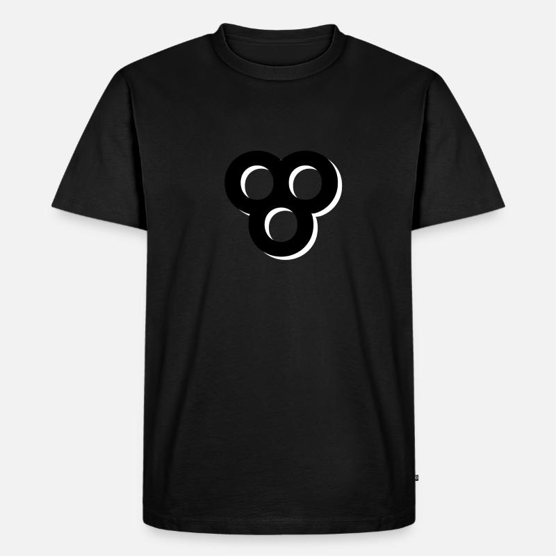 networkstate ꕢ - Männer Premium Bio T-Shirt - Schwarz