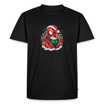 Elfe de Noël - T-shirt Premium bio Homme - noir - Devant - Nico (187cm)