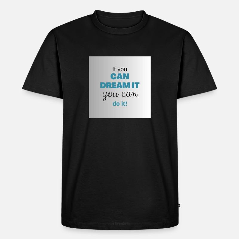 do it - Männer Premium Bio T-Shirt - Schwarz