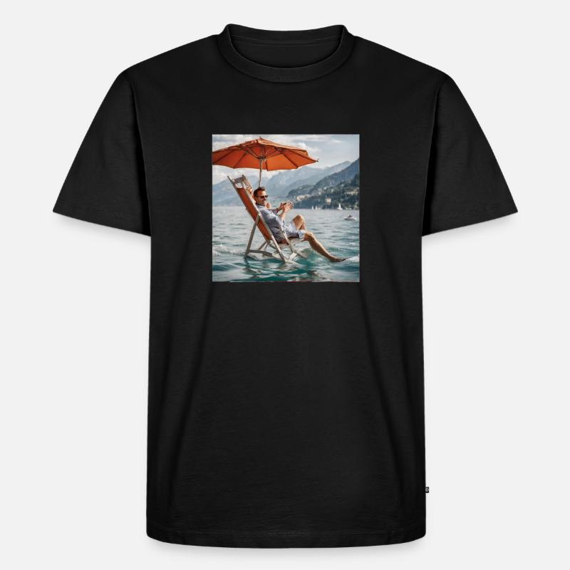 renko - Männer Premium Bio T-Shirt - Schwarz