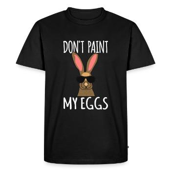 Lapin de Pâques - T-shirt Premium bio Homme - noir - Devant - Nico (187cm)