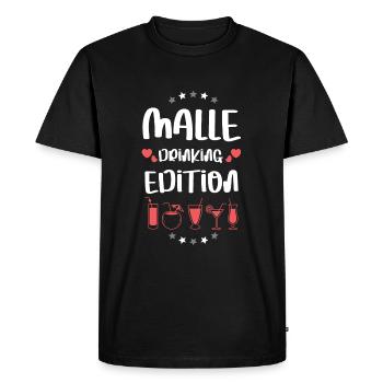 L’équipe Malle Drinking - T-shirt Premium bio Homme - noir - Devant - Nico (187cm)