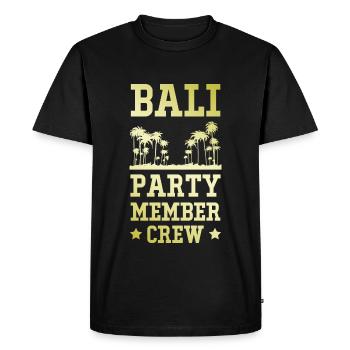 Équipage de la fête à Bali - T-shirt Premium bio Homme - noir - Devant - Nico (187cm)