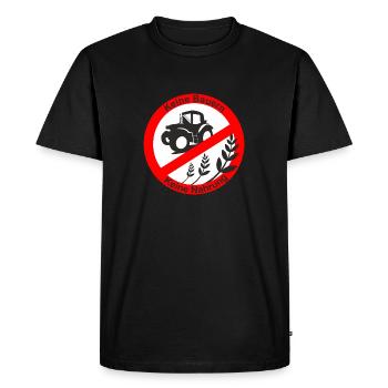 Agriculteurs Tracteurs agricoles - T-shirt Premium bio Homme - noir - Devant - Nico (187cm)