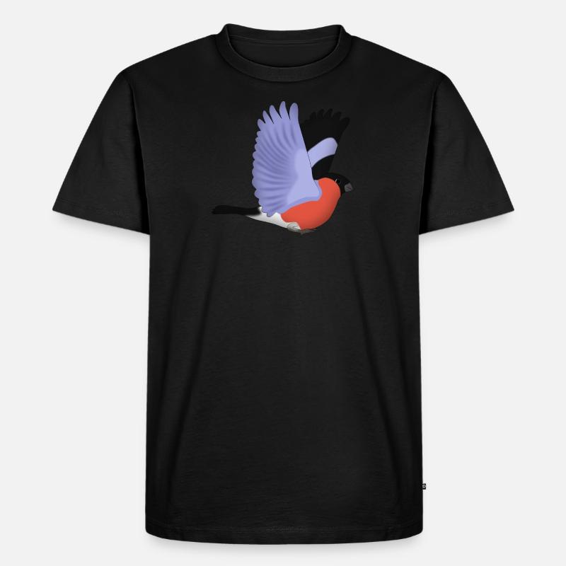 Dompfaff fliegt - Männer Premium Bio T-Shirt - undefined
