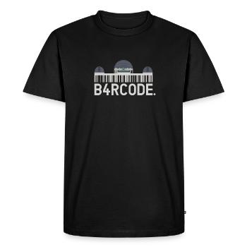 B4RCODE. Los Angeles - Men's Premium Organic T-Shirt - black - Front - Nico (187cm)