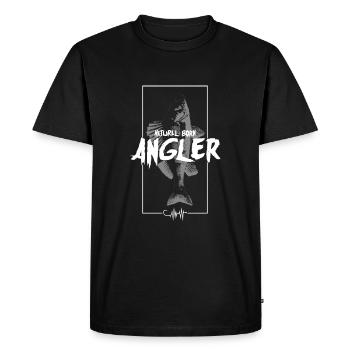 Poisson pêcheur né naturel Perche Poisson prédateur - T-shirt Premium bio Homme - noir - Devant - Nico (187cm)