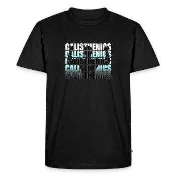 Callisthénie - T-shirt Premium bio Homme - noir - Devant - Nico (187cm)